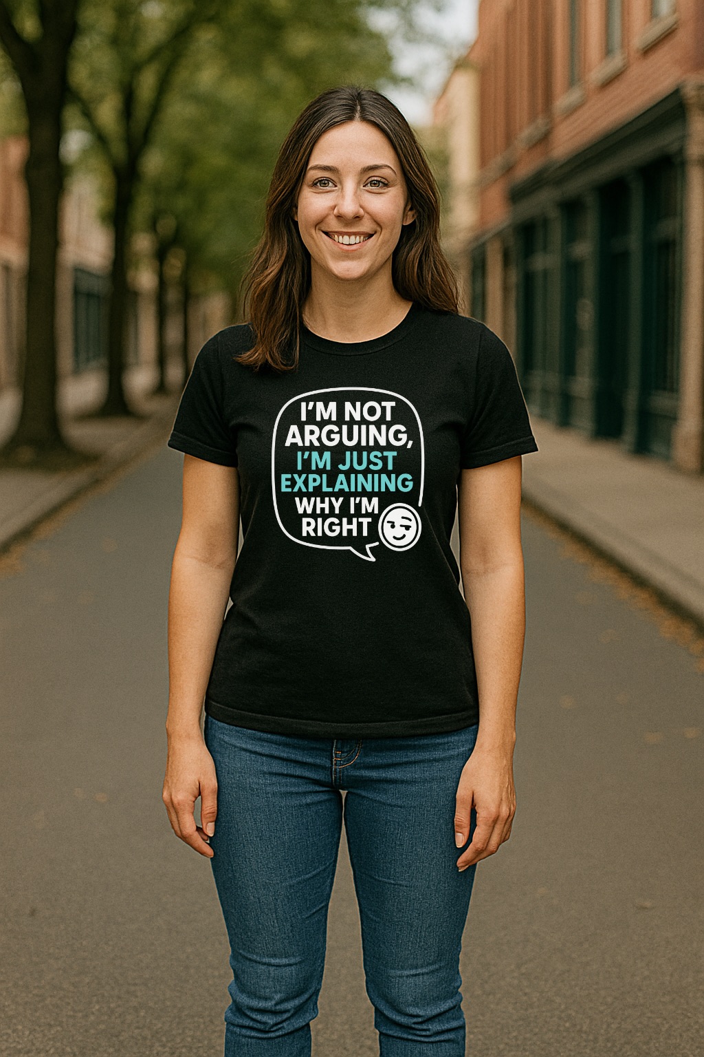 aXo I'm Right T-Shirt Medium Black 